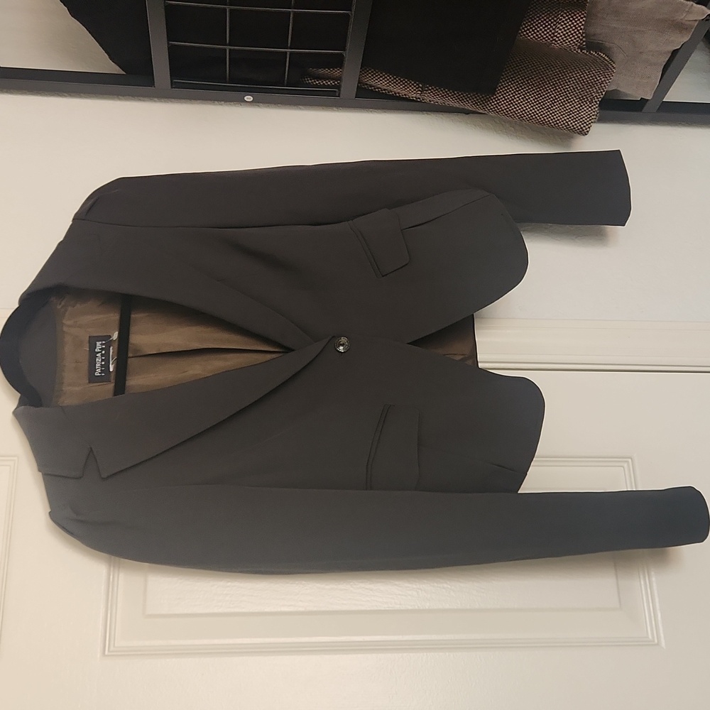 Patrizia Pepe Firenze Olive Green One Buttom Blazer Jacket - Picture 5 of 13